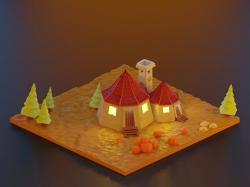 Free STL file Hagrids Hut for Harry Potter Monopoly 🛖・Model to