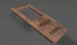 Lute Instrument Low-poly 3D model