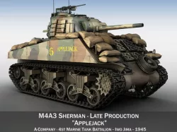 M4A3 Sherman - Applejack 3D model