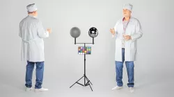 Male surgical doctor in casual pose 62 Low-poly 3D model