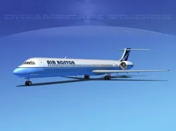 McDonnell Douglas MD80 Air Boston 3D model