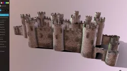 Medieval Castle Low-poly 3D model