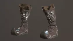 Medieval Leather  Boots Low-poly 3D model