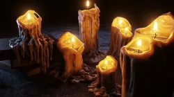 Melted Candles 3D model
