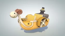 Mini Merry - One Piece Low-poly 3D model