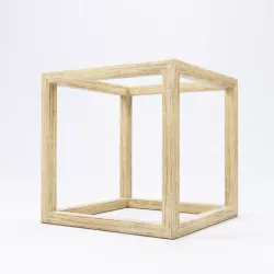 Modern Cube Frame Decoration 3D model