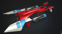 MsRacer Low Poly PBR Low-poly 3D model
