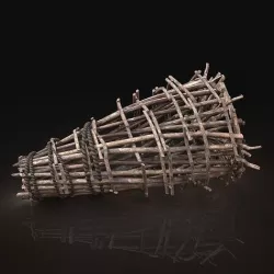 Next Gen AAA Survival Fish Trap Animal Bird Cage Locker Low-poly 3D model