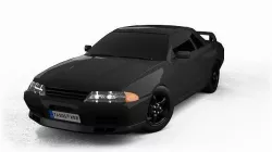 Nissan Skyline GTR R32 Interior Game Ready Low-poly 3D model