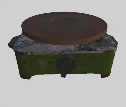 Old electric cooker 3D model