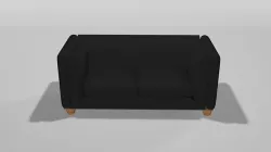 Old-Sofa Low-poly 3D model