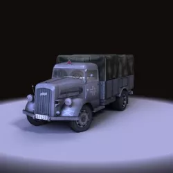 Opel Blitz 1940 Low-poly 3D model