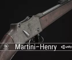 PBR British Martini-Henry Low-poly 3D model