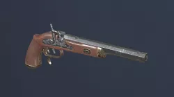 Pirate Black Powder Gun -clean- Low-poly 3D model