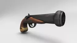 Pirate weapon Low-poly 3D model