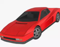 PolyCAR N55 lp1 Low-poly 3D model