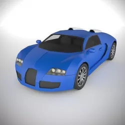 PolyCAR N56 lp1 Low-poly 3D model
