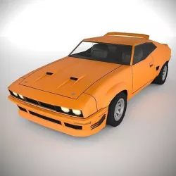 PolyCAR N63 lp1 Low-poly 3D model