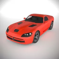 PolyCAR N69 lp1 Low-poly 3D model