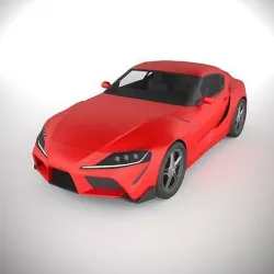 PolyCAR N70 lp1 Low-poly 3D model