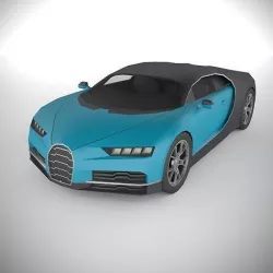 PolyCAR N72 lp1 Low-poly 3D model