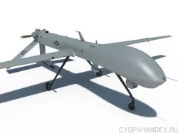  Predator mq-1  3d Lowpoly UAV Drone model  Low-poly 3D model