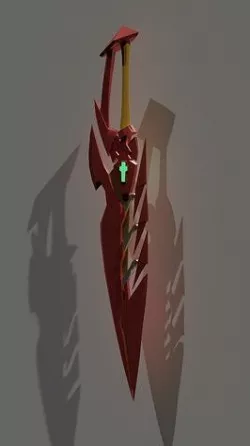 Pyras Aegis Sword Xenoblade 3D model