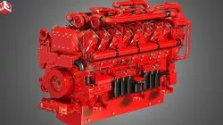  QSK95 16 Cylinders Engine - Marine Turbocharged Diesel Engine 3D model