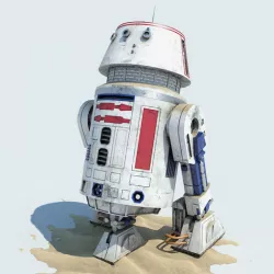 R5-D4  Droid Star Wars 3D model