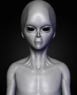 Realistic Alien 1 Sculpt 3D model