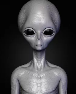 Realistic Alien 2 Sculpt 3D model
