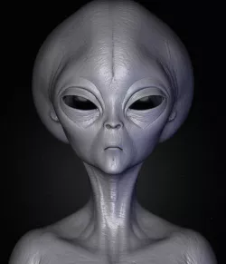 Realistic Alien 3 Sculpt 3D model