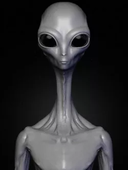 Realistic Alien 6 Sculpt 3D model