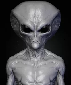 Realistic Alien 7 Sculpt 3D model