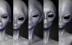 Realistic Aliens Sculpts Bundle 1 3D model