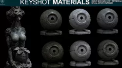 Resin Bronze Cast Materials for Keyshot Texture