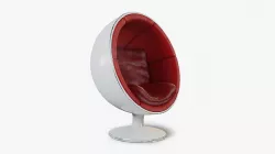 Retro 60s Ball Globe Chair Low-poly 3D model