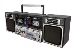Retro Boom Box Ghetto Blaster 3D model