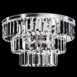 RH ALAINE CRYSTAL CLEAR GLASS FLUSHMOUNT Silver 3D model