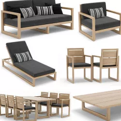 RH Outdoor Navaro collection 3D model