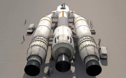 Rocket Spaceship with interior  3D model