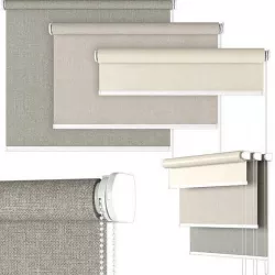 Roller Blind 04 English Blinds Campton 3D model