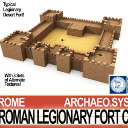 Roman Legionary Fort C 3D model
