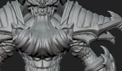 RPG Character Creature Poseidon 3D model
