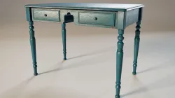 Rustic Table Low-poly 3D model