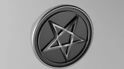 Satanic ring 3D model