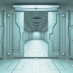 Sci-Fi corridor 3D model