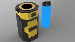 Sci-fi portable reactor 3D model