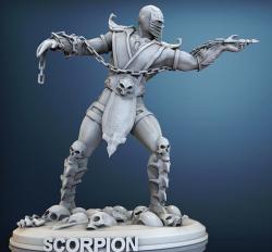 scorpion mortal kombat 3D model