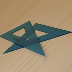 Set squares 3D model